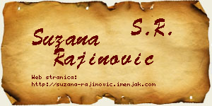 Suzana Rajinović vizit kartica